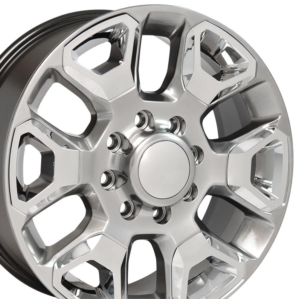 OE Wheels Replica DG66 Hyper Silver with Chrome 20x8.0 +54.65 8x165.1mm 121.3mm