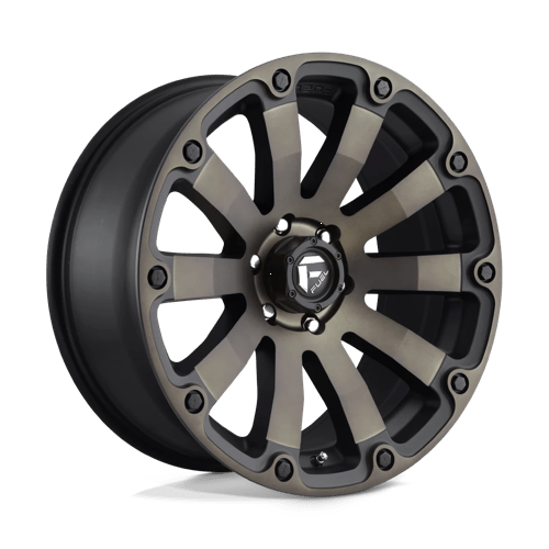 Fuel Offroad D636 DIESEL Matte Black Double Dark Tint 20x9 +1 6x114.3mm 999mm - Wheelwiz