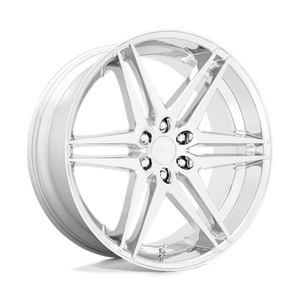 DUB S265 DIRTY DOG Chrome 24x10 +25 6x139.7mm 106.1mm - Wheelwiz