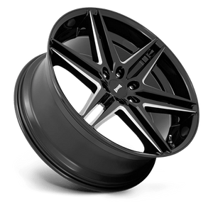 DUB S267 DIRTY DOG Glossy Black Milled 24x10 +25 6x139.7mm 106.1mm - Wheelwiz