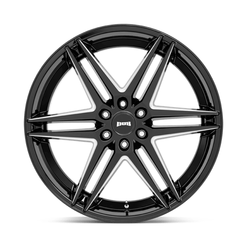 DUB S267 DIRTY DOG Glossy Black Milled 24x10 +25 6x139.7mm 106.1mm - Wheelwiz