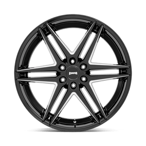 DUB S267 DIRTY DOG Glossy Black Milled 26x10 +30 6x135mm 87.1mm - Wheelwiz