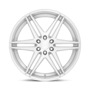 DUB S270 DIRTY DOG Silver W/ Brushed Face 24x10 +25 6x139.7mm 106.1mm - Wheelwiz