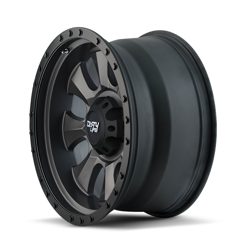 Dirty Life IRONMAN Satin black 18x9 0 6x135mm 87mm - WheelWiz