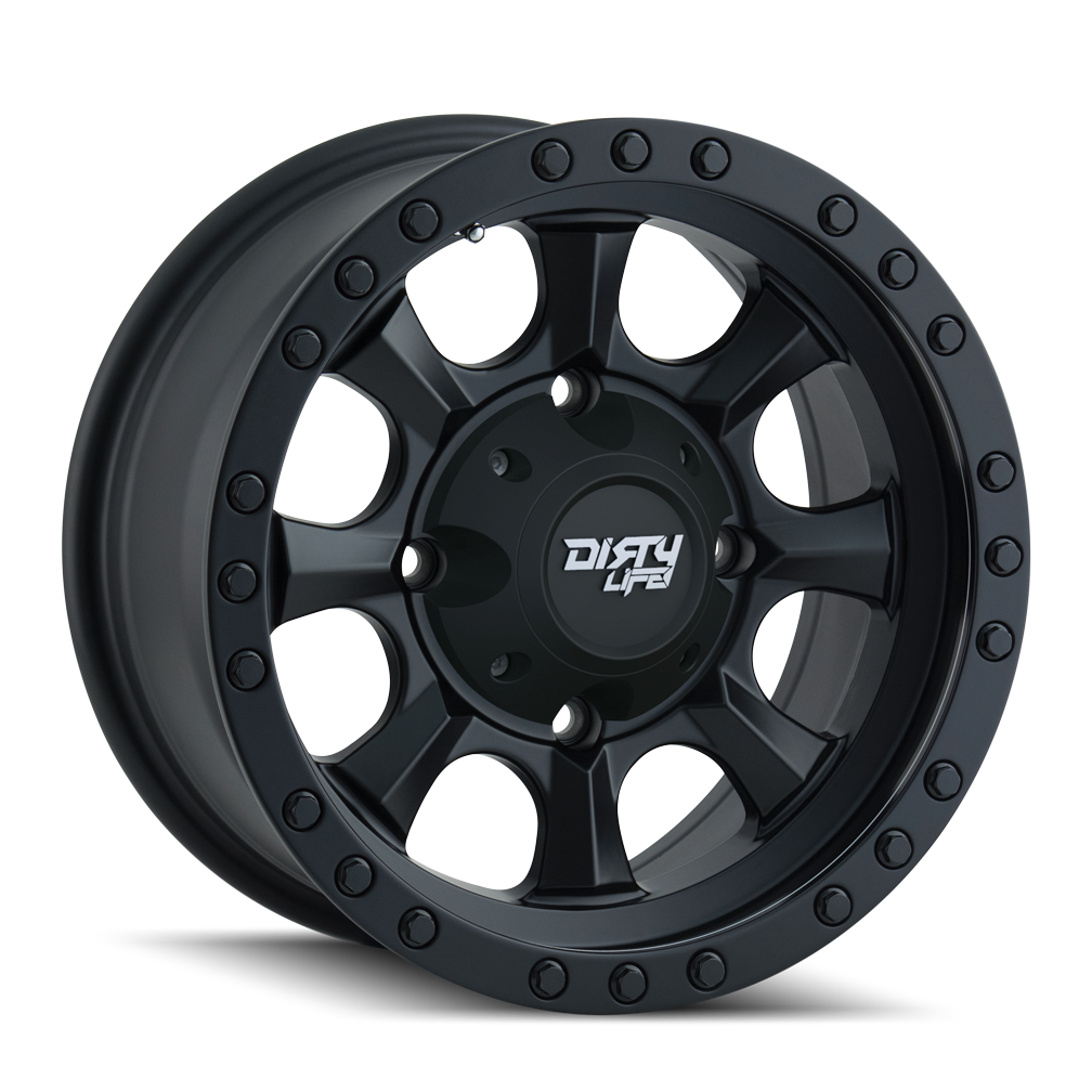 Dirty Life IRONMAN Satin black 15x7 +13 4x156mm 115.1mm - WheelWiz