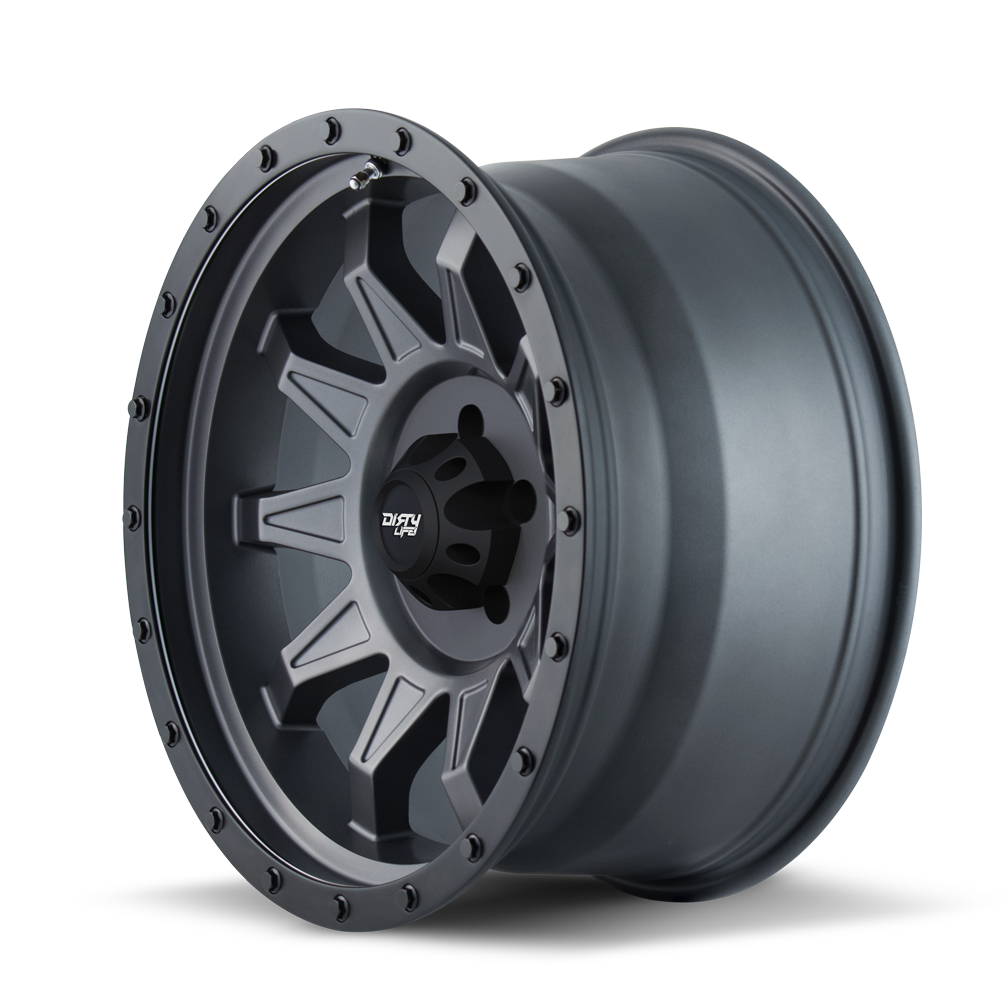 Dirty Life ROADKILL Satin gunmetal 18x9 -12 5x150mm 110mm - WheelWiz