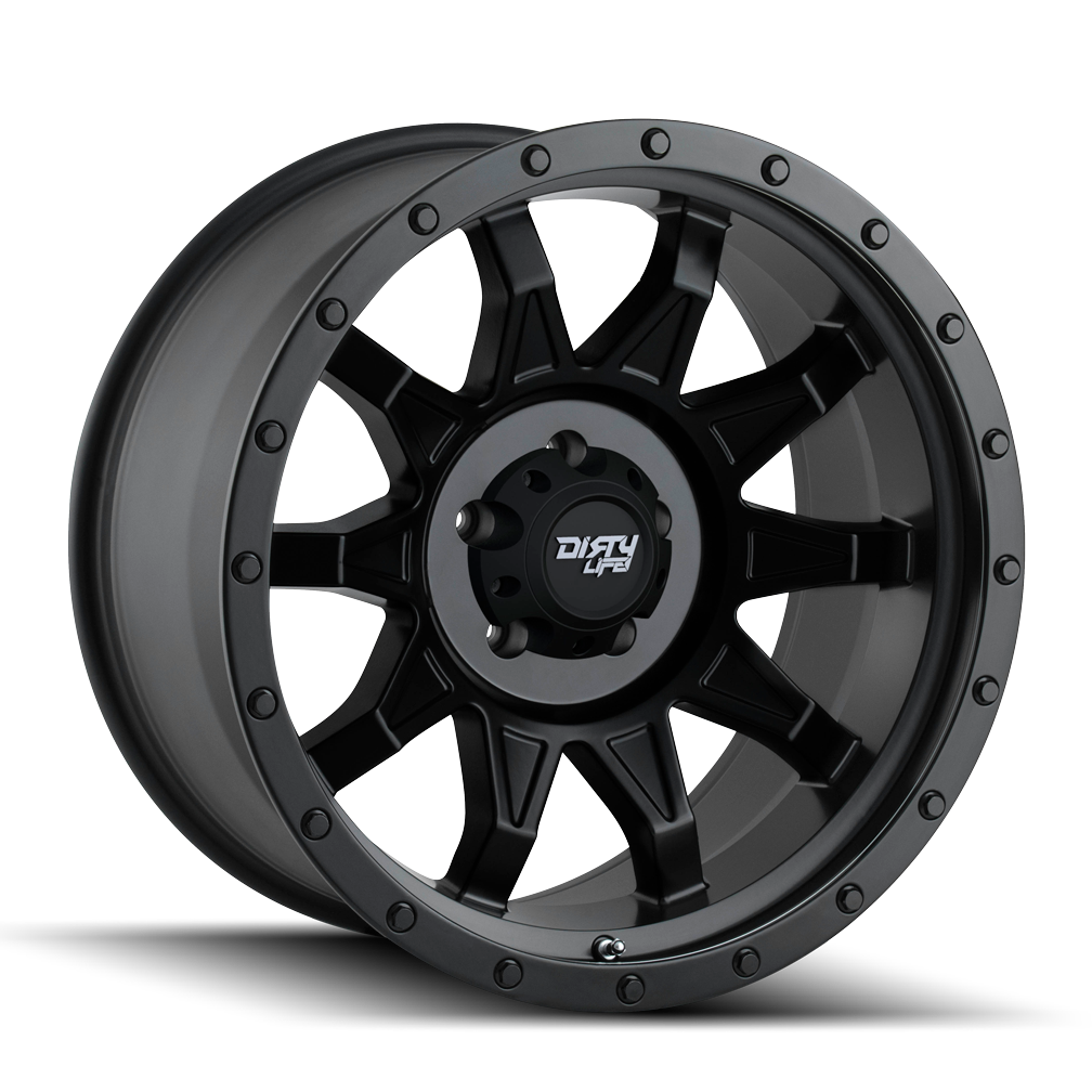 Dirty Life ROADKILL Satin black 20x10 -19 6x139.7mm 106mm - WheelWiz