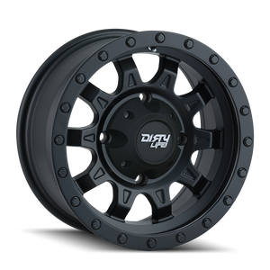 Dirty Life ROADKILL Satin black 14x7 +13 4x110mm 79.4mm - WheelWiz