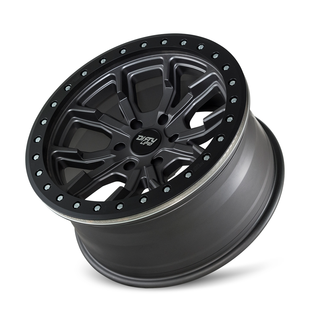 Dirty Life DT-1 Satin gunmetal 17x9 -12 6x139.7mm 106mm - Wheelwiz