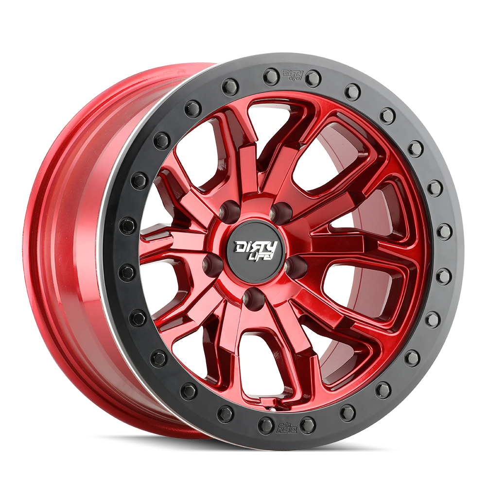 Dirty Life DT-1 Crimson candy red 17x9 -38 6x139.7mm 106mm - Wheelwiz