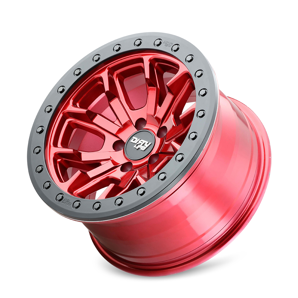 Dirty Life DT-1 Crimson candy red 17x9 -12 5x127mm 78.1mm - Wheelwiz