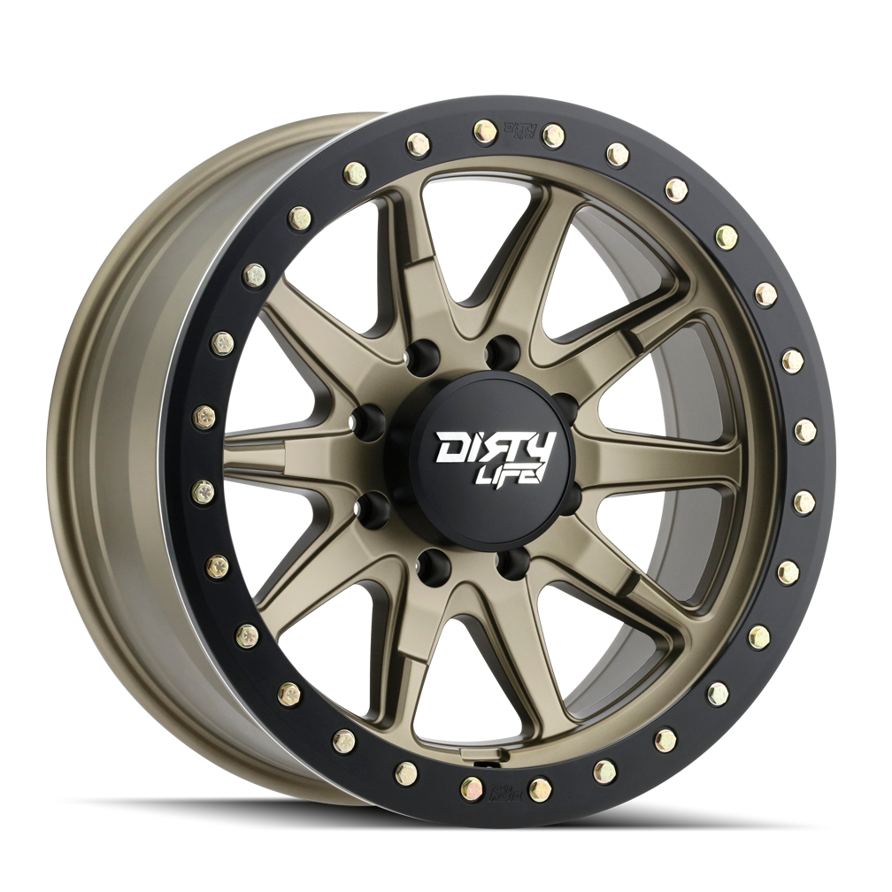 Dirty Life DT-2 Satin gold 17x9 -12 5x127mm 78.1mm - Wheelwiz