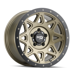 Dirty Life THEORY Matte gold 17x9 -12 6x135mm 87.1mm