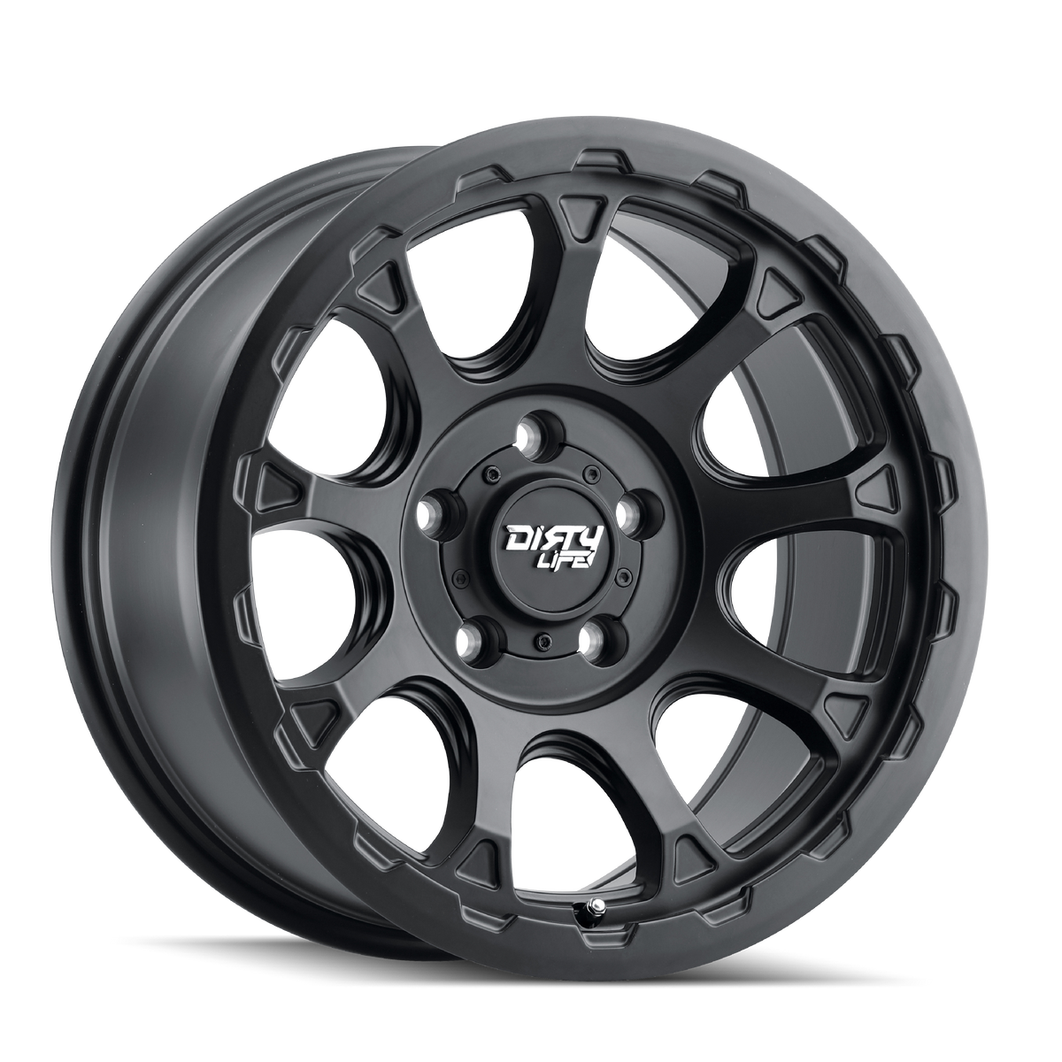 Dirty Life DRIFTER Satin black 17x8.5 -6 6x139.7mm 106mm - Wheelwiz