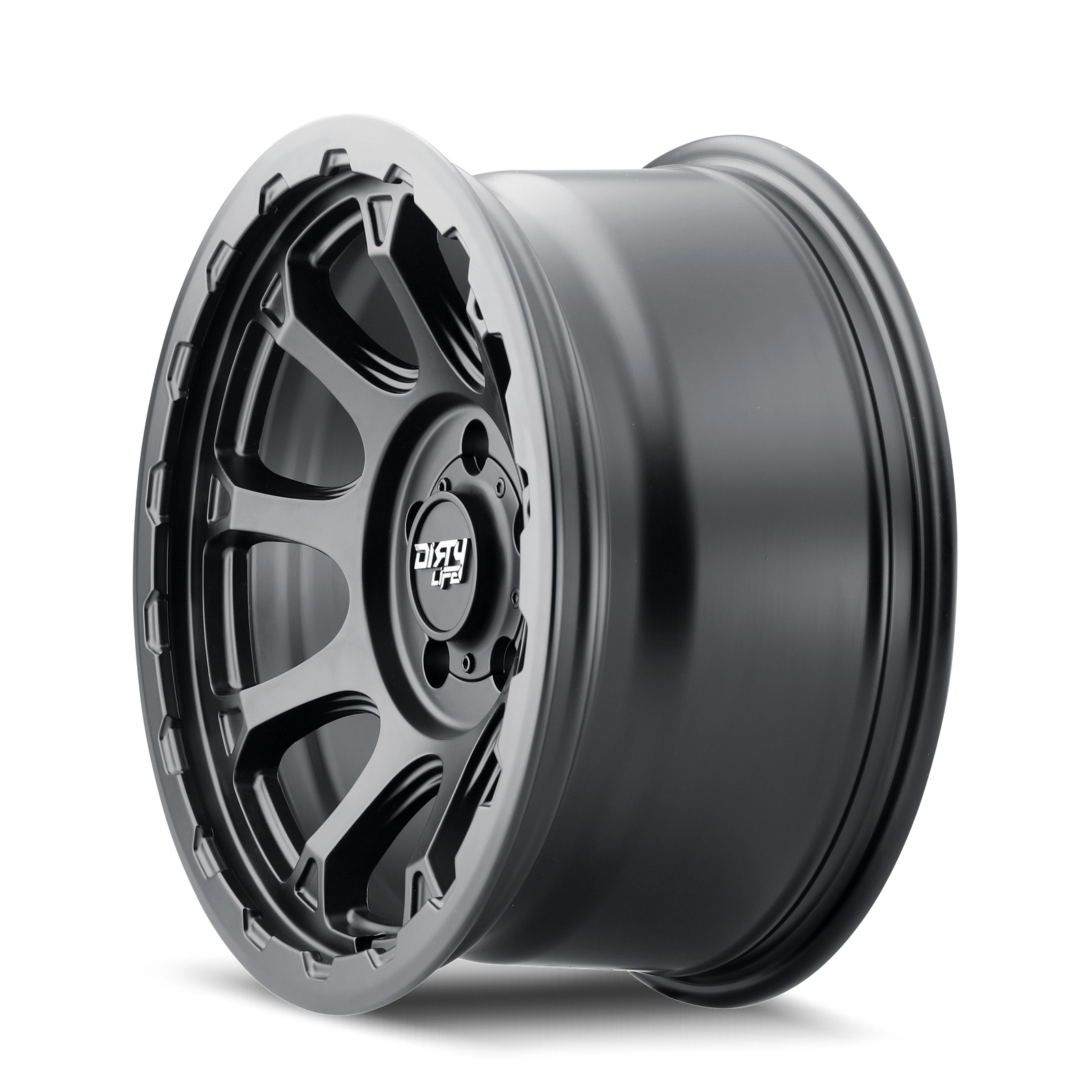 Dirty Life DRIFTER Satin black 17x8.5 -6 6x139.7mm 106mm - Wheelwiz