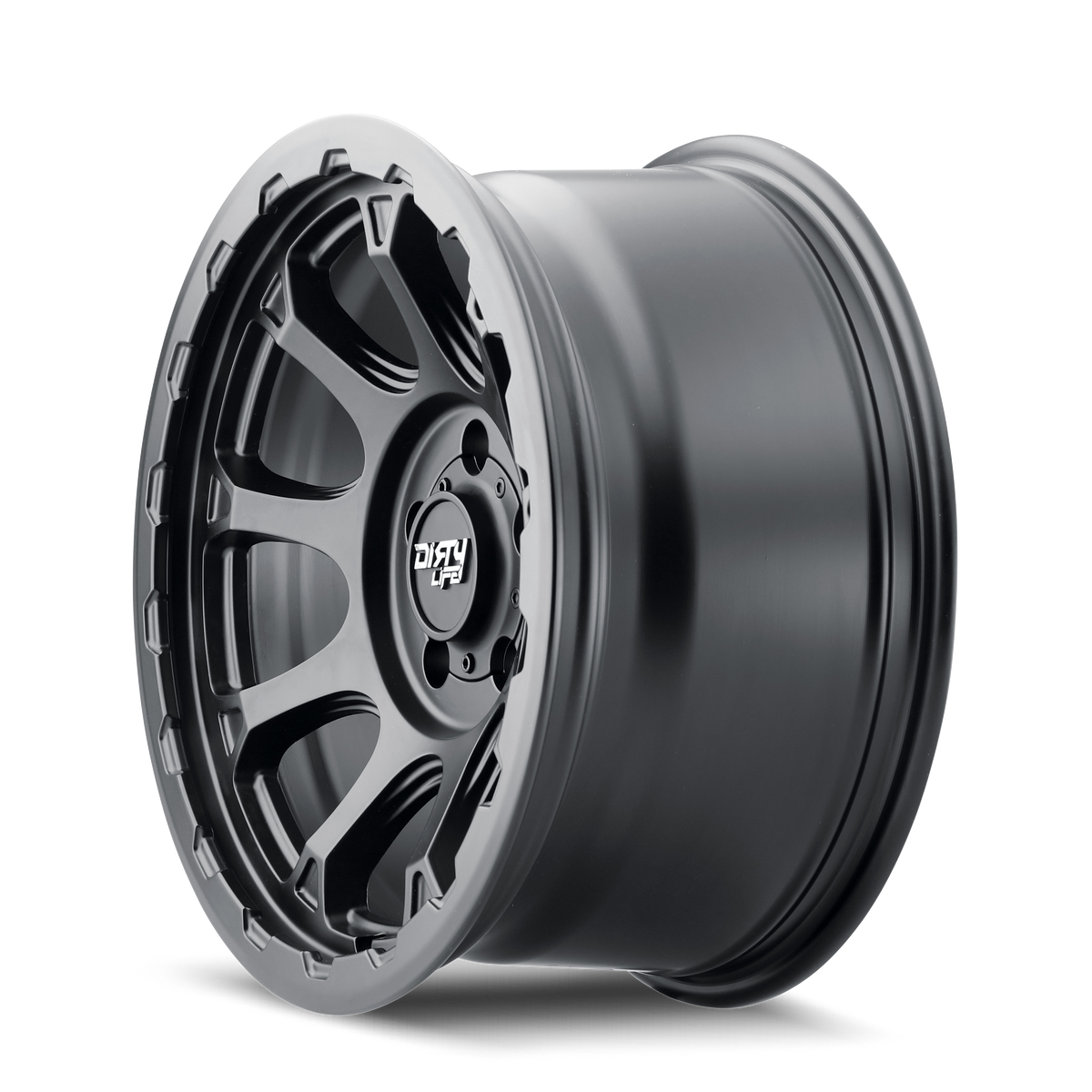 Dirty Life DRIFTER Satin black 17x8.5 -6 5x127mm 78.1mm - Wheelwiz