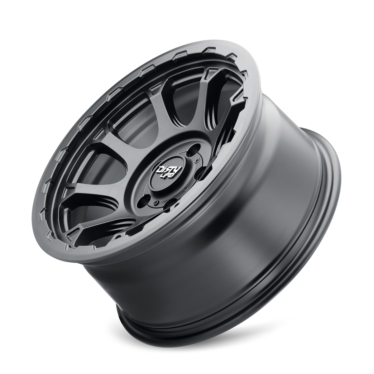 Dirty Life DRIFTER Satin black 17x8.5 -6 6x139.7mm 106mm - Wheelwiz