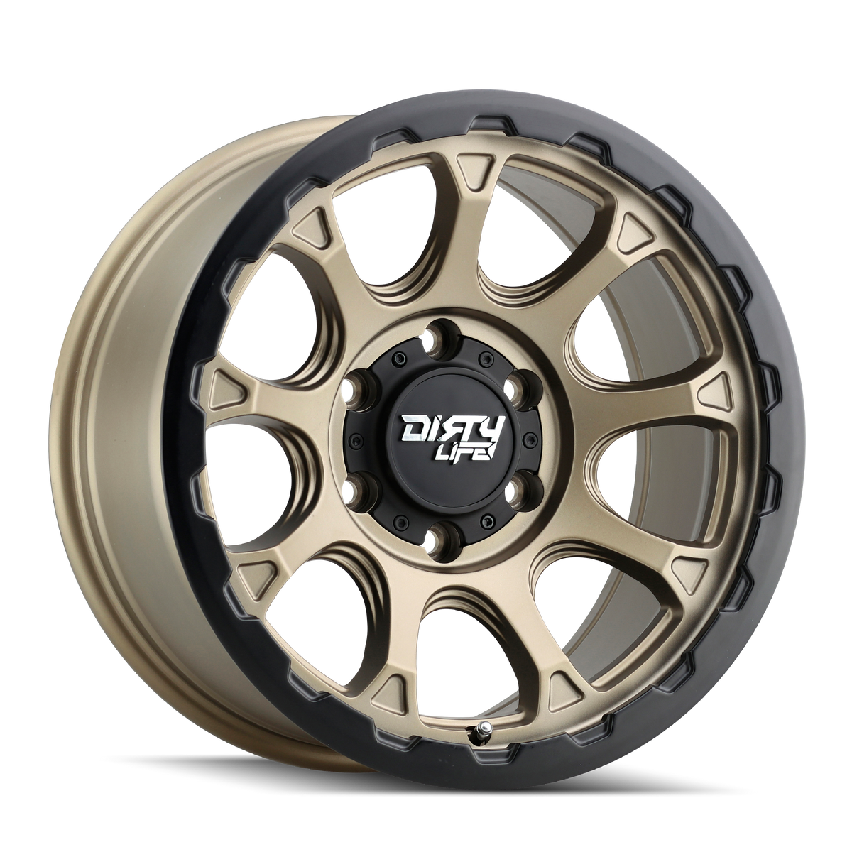 Dirty Life DRIFTER Matte gold 17x8.5 -6 6x139.7mm 106mm - Wheelwiz