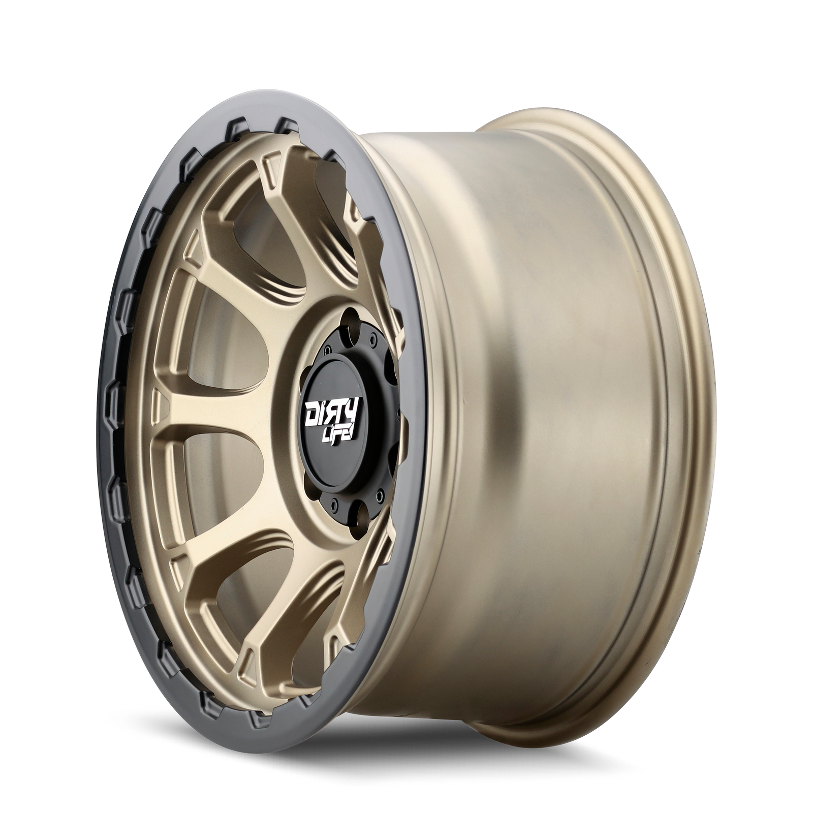 Dirty Life DRIFTER Matte gold 17x8.5 -6 6x139.7mm 106mm - Wheelwiz