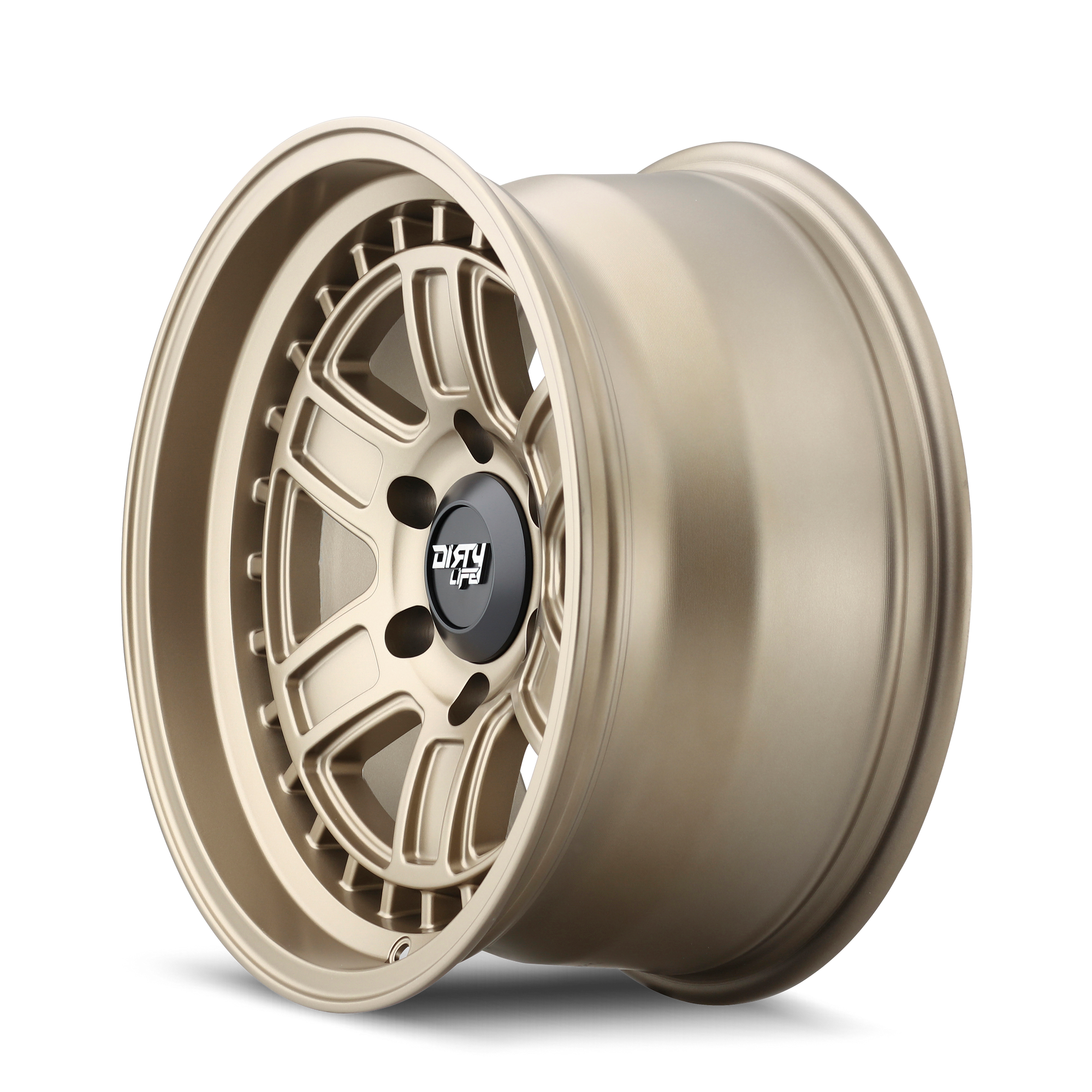 Dirty Life CAGE Matte gold 17x8.5 -6 6x135mm 87.1mm