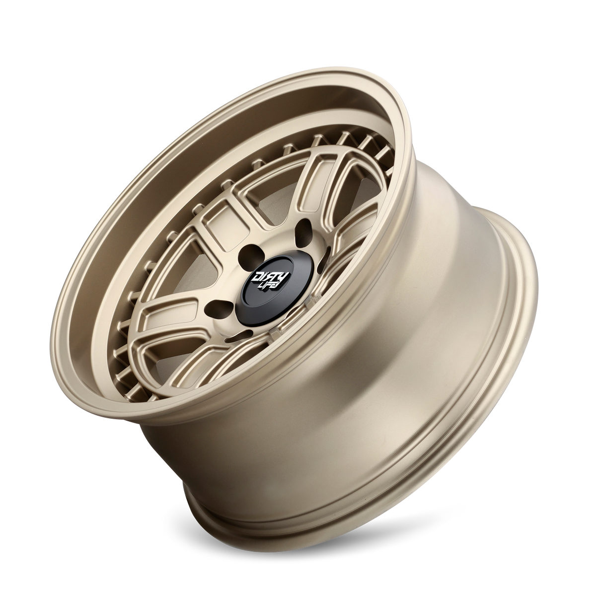 Dirty Life CAGE Matte gold 17x8.5 -6 6x135mm 87.1mm - Wheelwiz