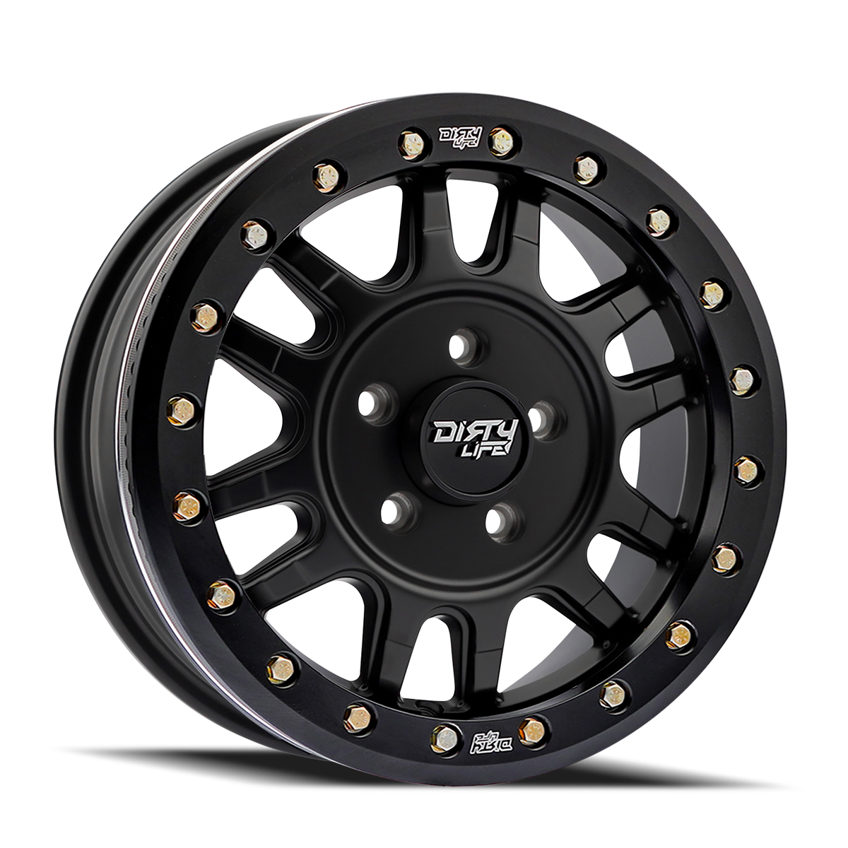 Dirty Life CANYON PRO SXS Matte black 15x7 +13 Custommm 106.25mm