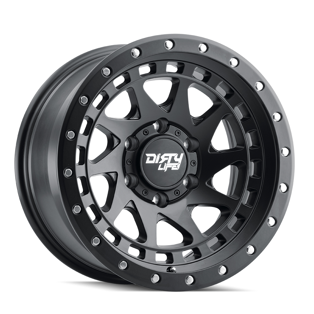 Dirty Life ENIGMA Satin black 17x9 -38 6x139.7mm 106mm - Wheelwiz