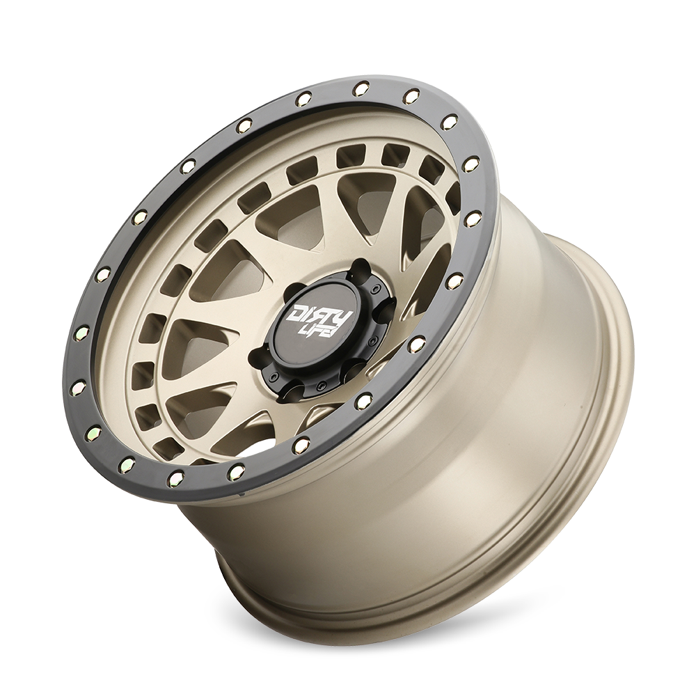 Dirty Life ENIGMA Satin gold 17x9 -38 6x139.7mm 106mm - Wheelwiz