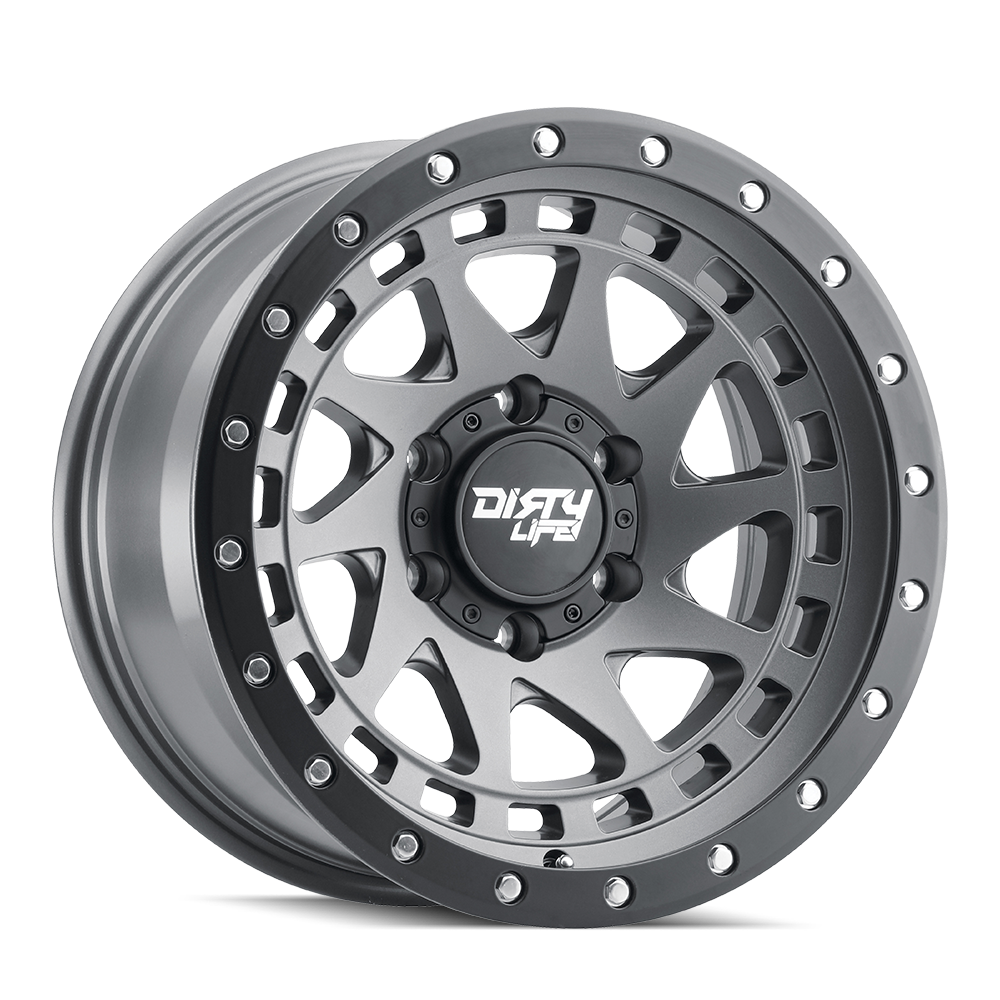 Dirty Life ENIGMA Satin graphite 17x9 -12 8x165.1mm 130.8mm - Wheelwiz