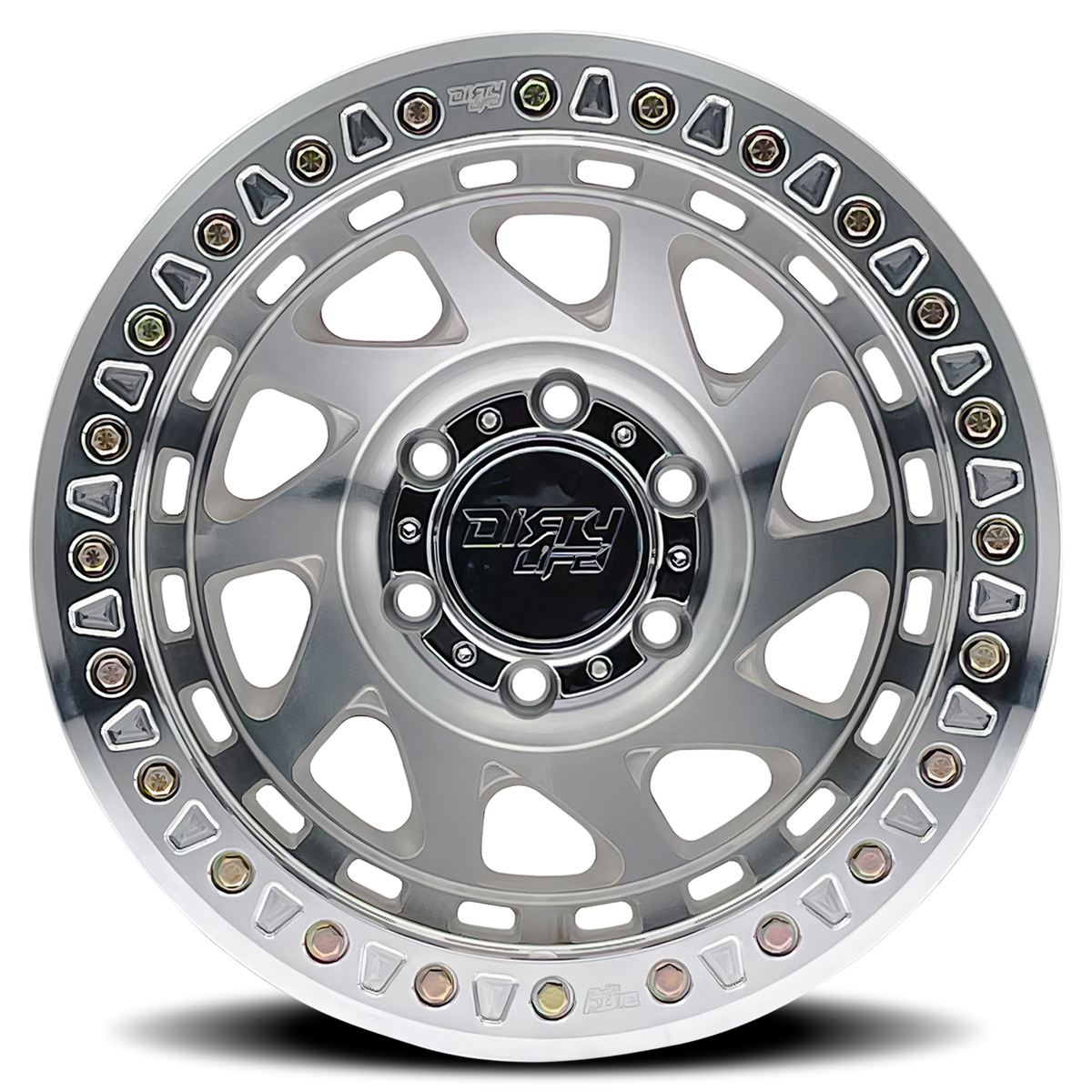 Dirty Life ENIGMA RACE Machined 17x9 -12 8x165.1mm 130.8mm - Wheelwiz