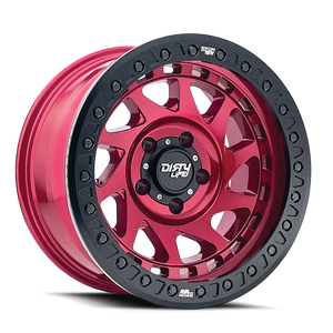 Dirty Life ENIGMA RACE Gloss crimson candy red 17x9 -12 6x135mm 87.1mm - Wheelwiz