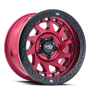 Dirty Life ENIGMA RACE Gloss crimson candy red 17x9 -12 8x165.1mm 130.8mm