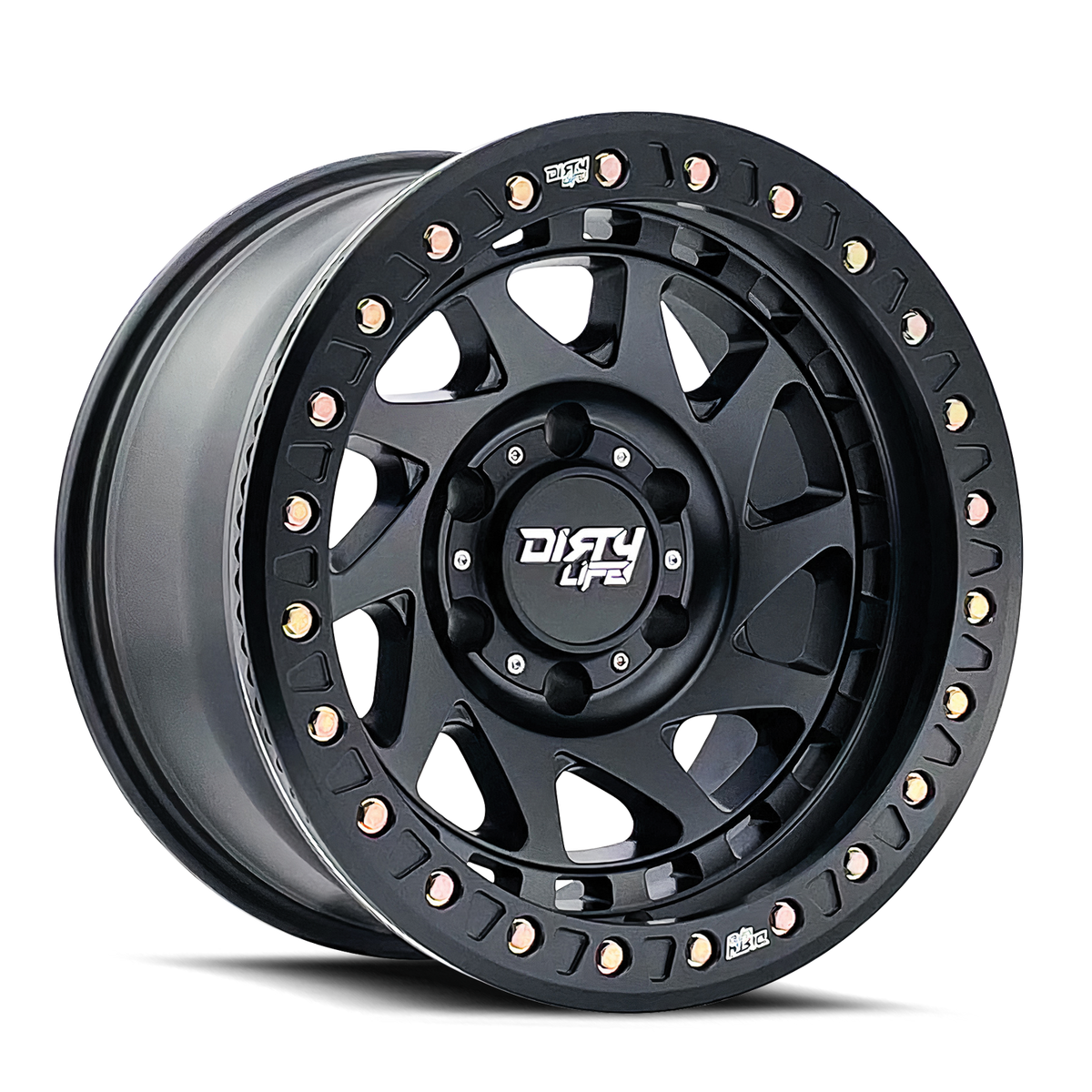 Dirty Life ENIGMA RACE Matte black 17x9 -38 6x139.7mm 106mm - Wheelwiz