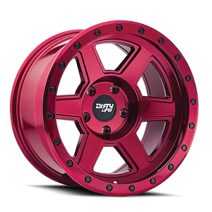 Dirty Life COMPOUND Gloss crimson candy red 17x9 -38 6x139.7mm 106mm