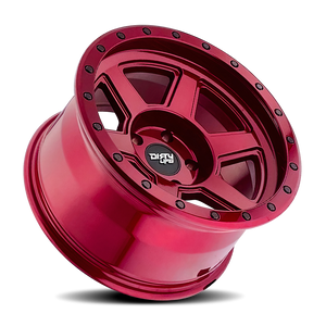 Dirty Life COMPOUND Gloss crimson candy red 17x9 -38 6x139.7mm 106mm