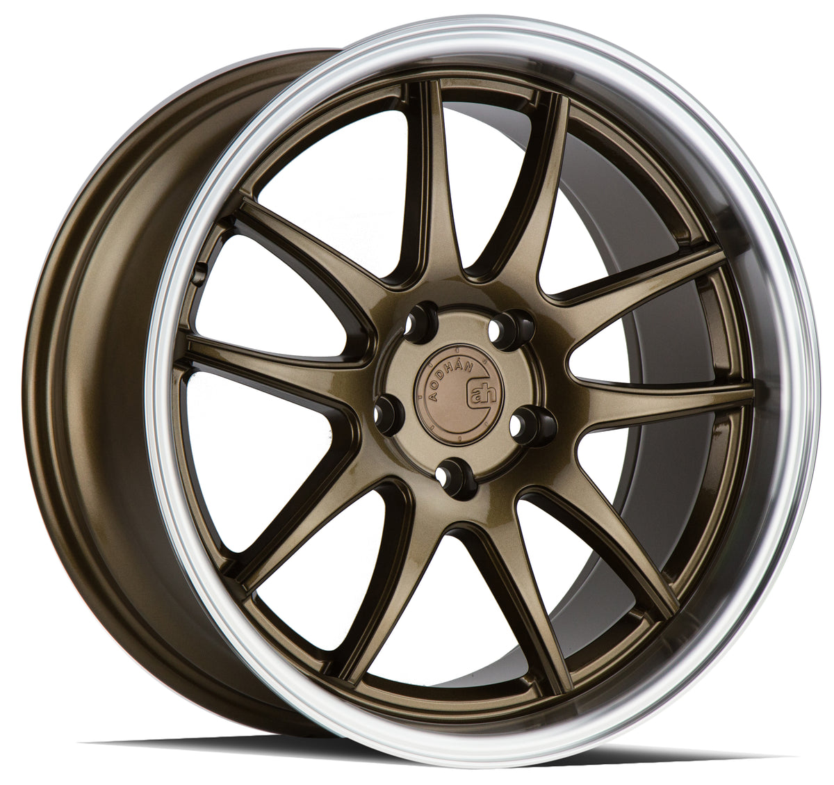 Aodhan DS02 Bronze w/Machined Lip 18x8.5 +35 5x100 73.1mm - Wheelwiz
