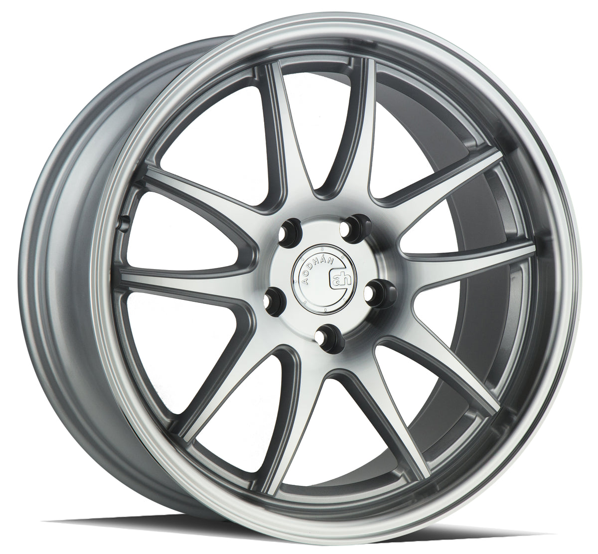 Aodhan DS02 Silver w/Machined Face 18x8.5 +35 5x114.3 73.1mm - Wheelwiz