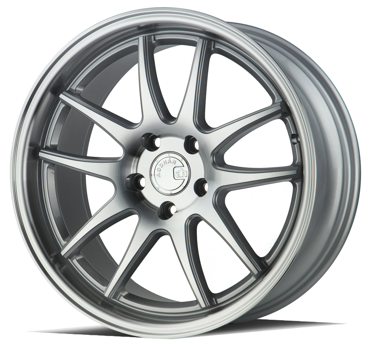 Aodhan DS02 Silver w/Machined Face 18x8.5 +35 5x114.3 73.1mm - Wheelwiz