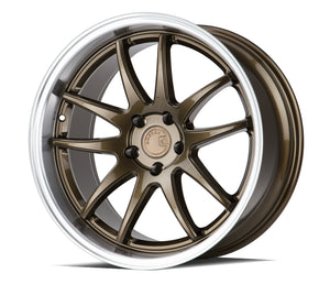 Aodhan DS02 Bronze w/Machined Lip 18x9.5 +30 5x114.3 73.1mm - Wheelwiz