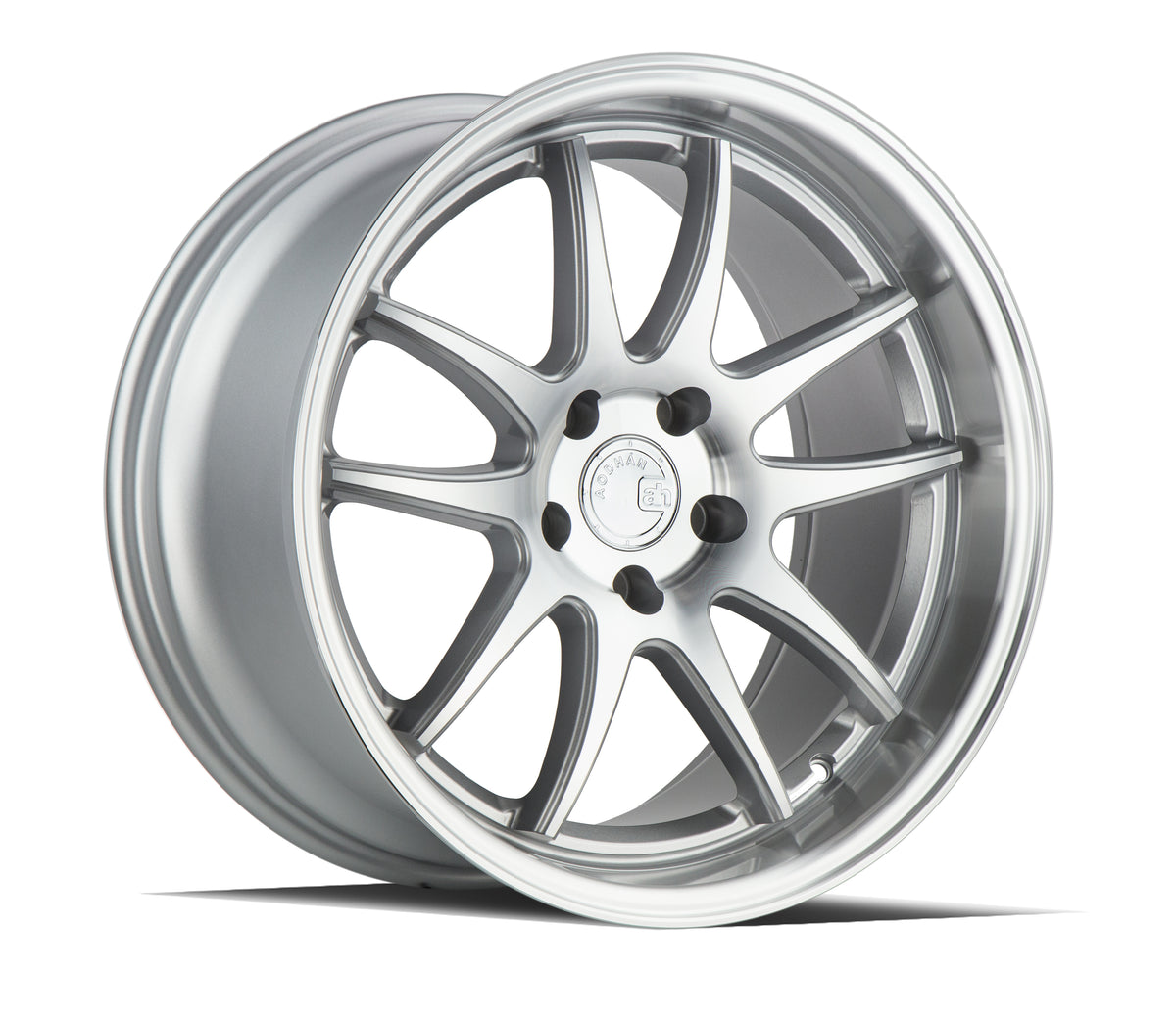 Aodhan DS02 Silver w/Machined Face 18x9.5 +15 5x114.3 73.1mm - Wheelwiz