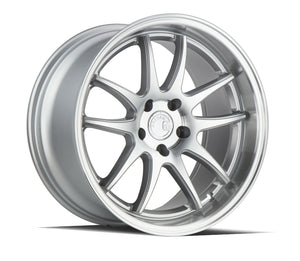 Aodhan DS02 Silver w/Machined Face 18x9.5 +15 5x114.3 73.1mm - Wheelwiz