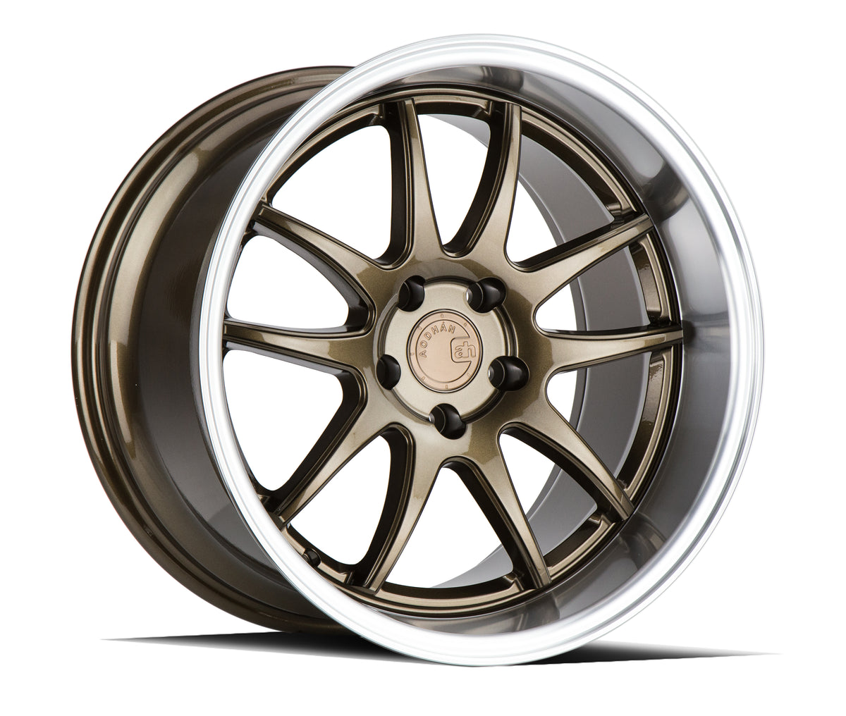 Aodhan DS02 Bronze w/Machined Lip 19x11 +22 5x114.3 73.1mm - Wheelwiz