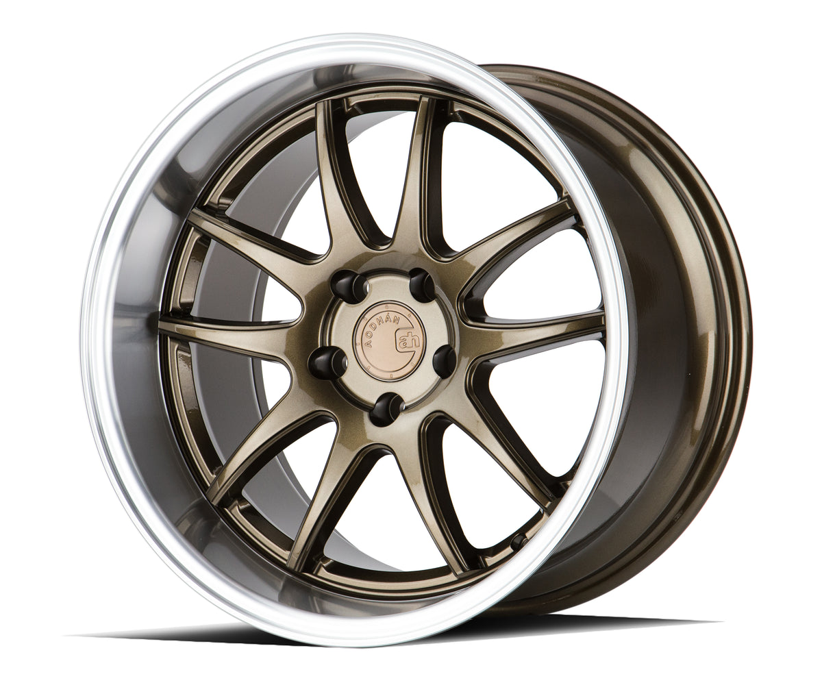 Aodhan DS02 Bronze w/Machined Lip 19x11 +22 5x114.3 73.1mm - Wheelwiz