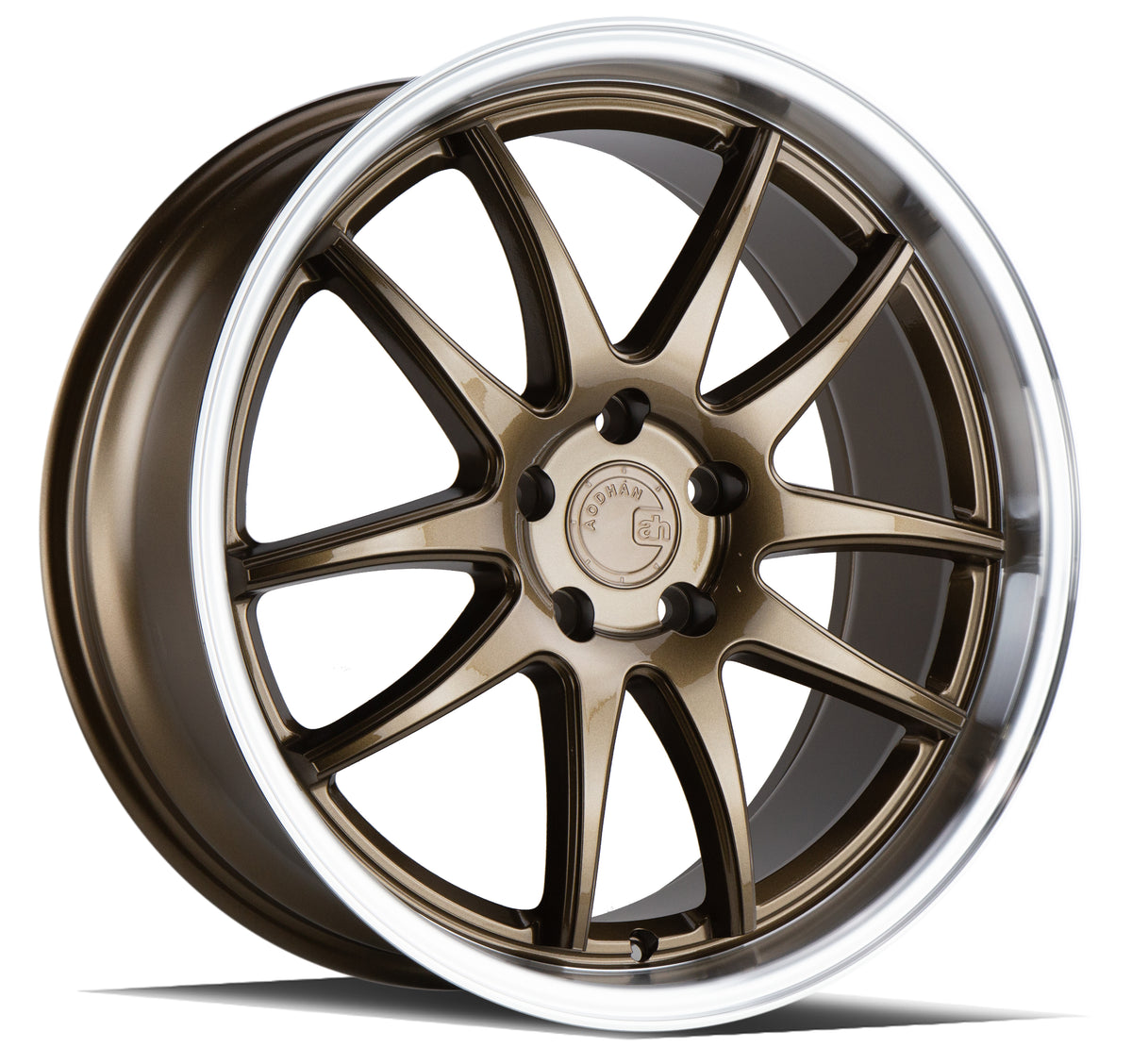 Aodhan DS02 Bronze w/Machined Lip 19x8.5 +35 5x114.3 73.1mm - Wheelwiz