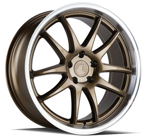 Aodhan DS02 Bronze w/Machined Lip 19x8.5 +35 5x114.3 73.1mm - Wheelwiz