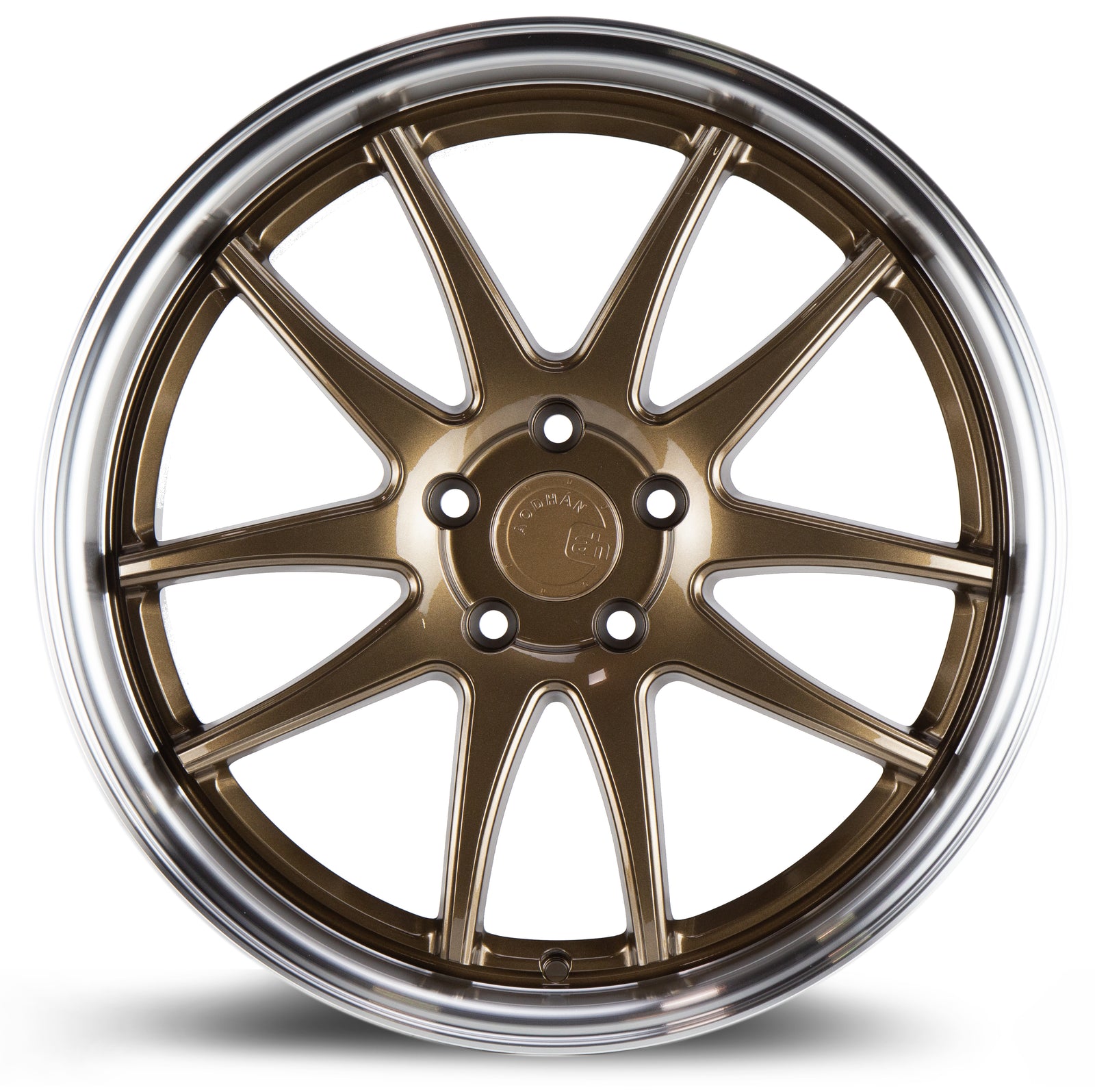 Aodhan DS02 Bronze w/Machined Lip 19x8.5 +35 5x114.3 73.1mm - Wheelwiz