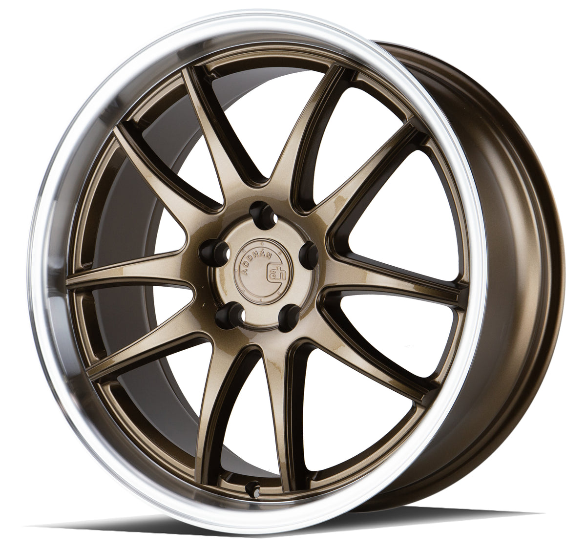 Aodhan DS02 Bronze w/Machined Lip 19x8.5 +35 5x114.3 73.1mm - Wheelwiz