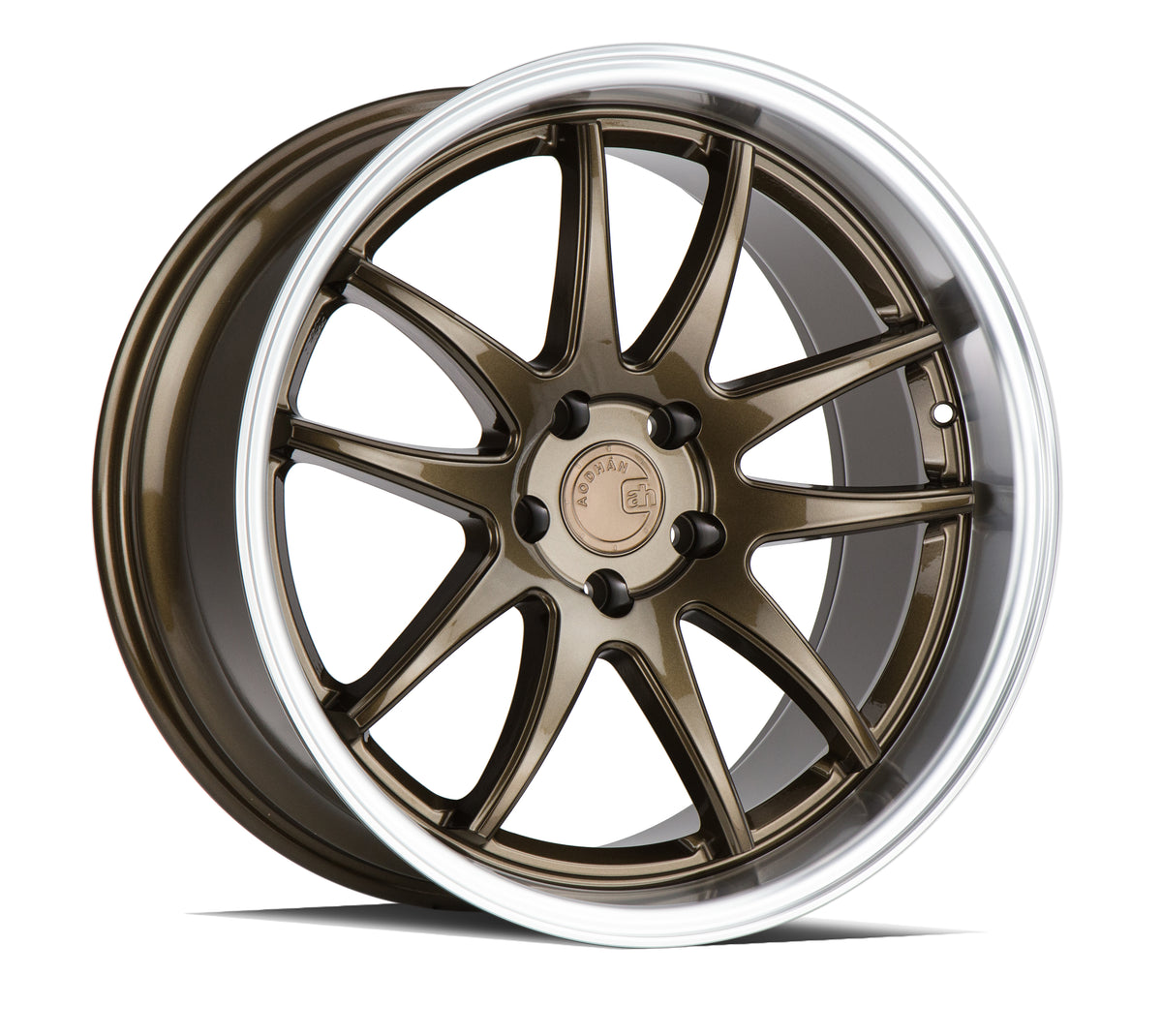Aodhan DS02 Bronze w/Machined Lip 19x9.5 +30 5x114.3 73.1mm - Wheelwiz