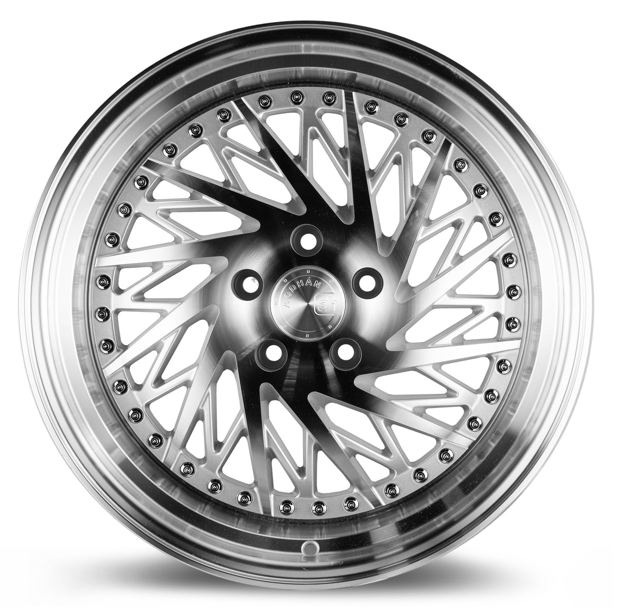 Aodhan DS03 Silver w/Machined Face 18x9.5 Passenger Side +35 5x100 73.1mm - Wheelwiz