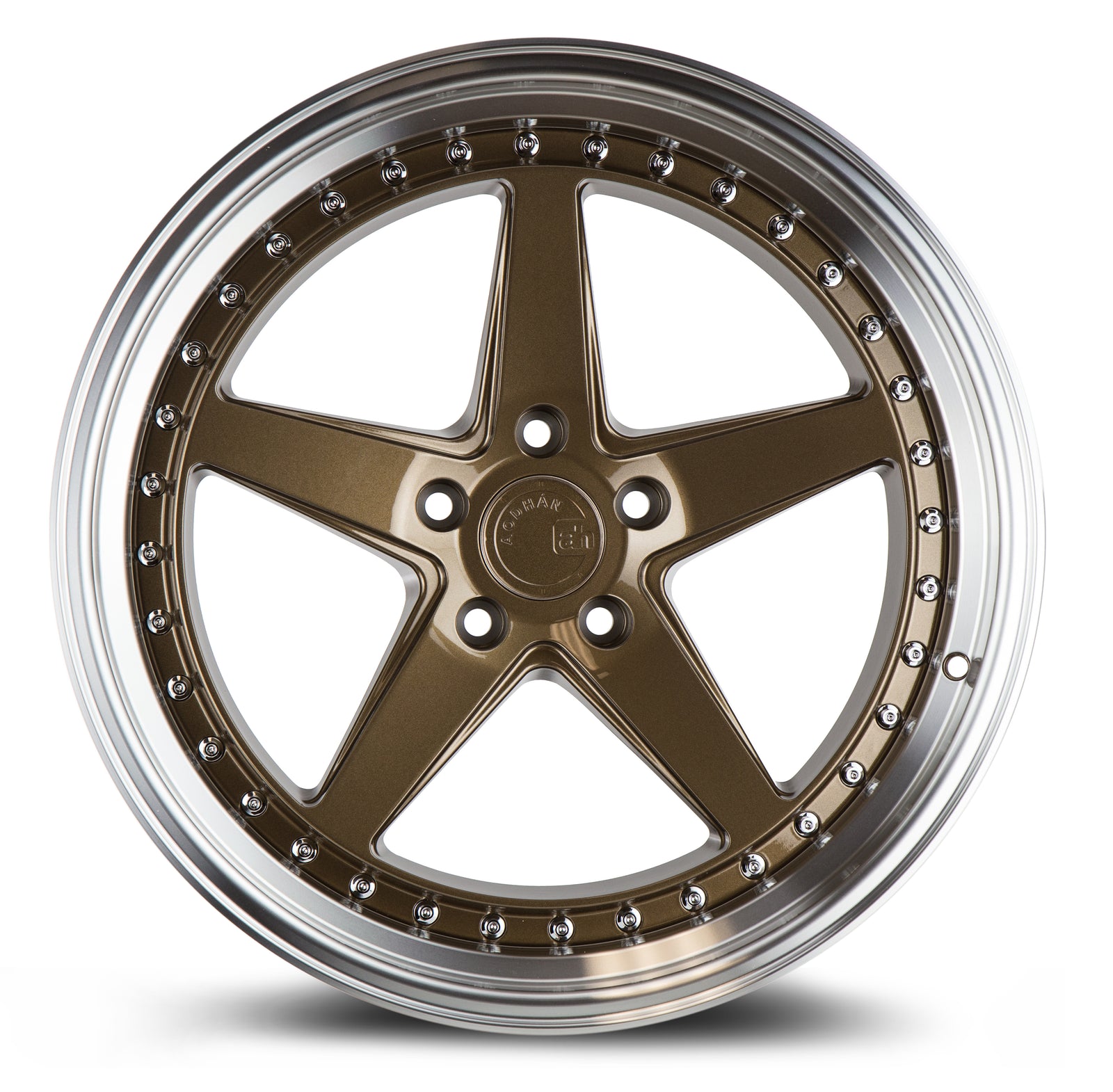 Aodhan DS05 Bronze w/Machined Lip 18x10.5 +22 5x114.3 73.1mm - Wheelwiz